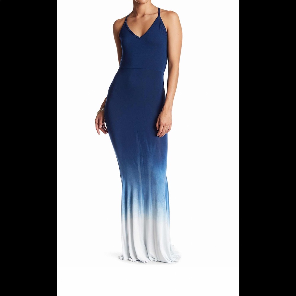 Go Couture long ombré blue dress